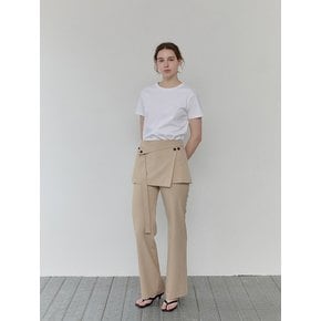 Slim Long Slacks - Beige