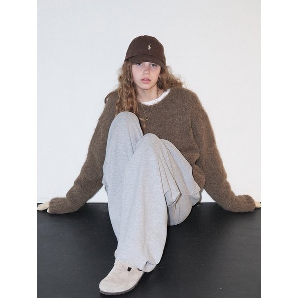 [리퍼브] 25 Winter_ Muted Khaki Brown Brushed Knit