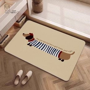퍼피 규조토 발매트 화장실 욕실 주방 빨아쓰는 미끄럼방지