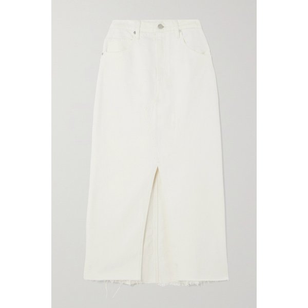 프레이 데님 미디 스커트 에크루 1647597325684027