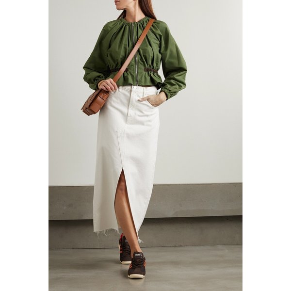 프레이 데님 미디 스커트 에크루 1647597325684027