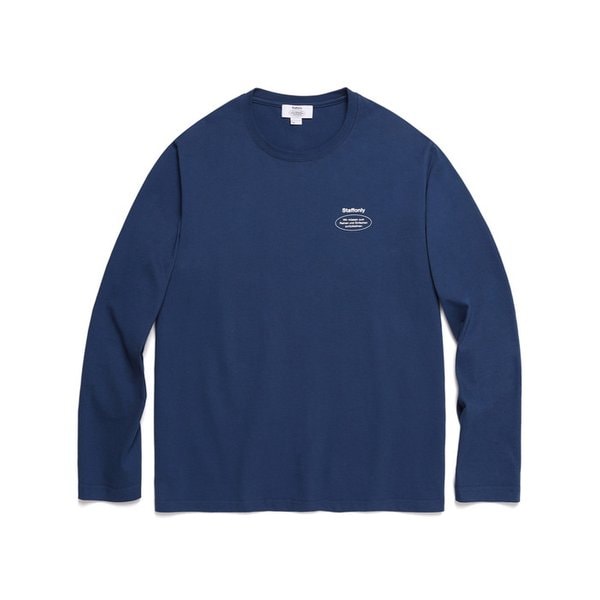 SLOGAN LOGO LONG SLEEVE (DEEP BLUE)
