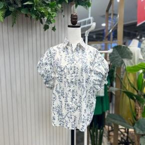 HC05 잔꽃퍼프소매단도프린트NB 여성2컬러 여름셔츠 꽃무늬셔츠 A24SH4 (S15886160)