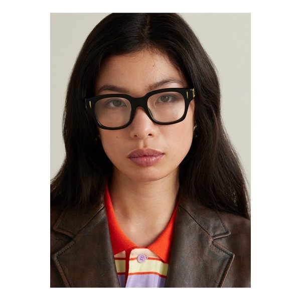 아나그램 스퀘어 프레임 아세테이트 옵티컬 안경 블랙 1647597359431832