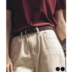 Basic suede belt_2color