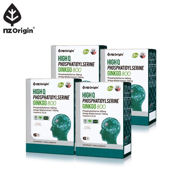 [공식][2+2] 하이큐 포스파티딜세린 징코 800 30캡슐 (총 2개월분)