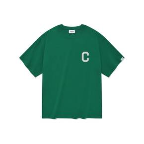 C 로고 티셔츠 그린 CO2402ST10GN