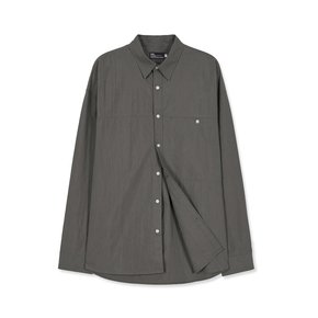 NYLON UTILITY POCKET LAUNDRY SHIRT CHARCOAL