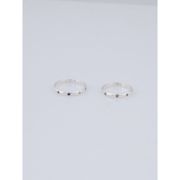 charming patterned star ring color