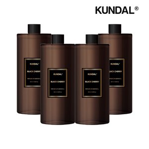 쿤달 퍼퓸 디퓨저 리필 블랙체리 500ml x4개