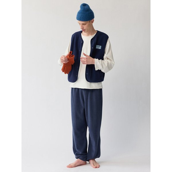 글리 남자 후리스 조끼