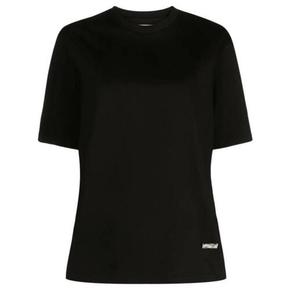 24SS 질샌더 긴팔 티셔츠 J02GC0109 J20073 001 BLACK