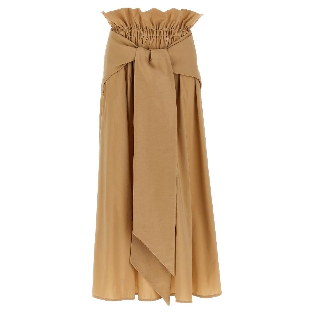 スカート FENDI SKIRT (FQ7601ATR0 F0ZZ2) FENDI Pastel pink silk skirt FQ7601ATR0 F0ZZ2 스커트