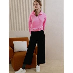 Crop Knit Pants  Black (WE395UB215)