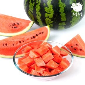 수박 고당도 알뜰 꿀수박 안전배송[에어셀 포장] 7-8kg