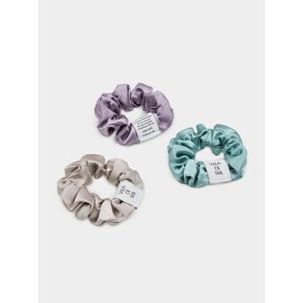 빌라드실크 Baby scrunchie 3set (Silver/Purple fog/Teal green)