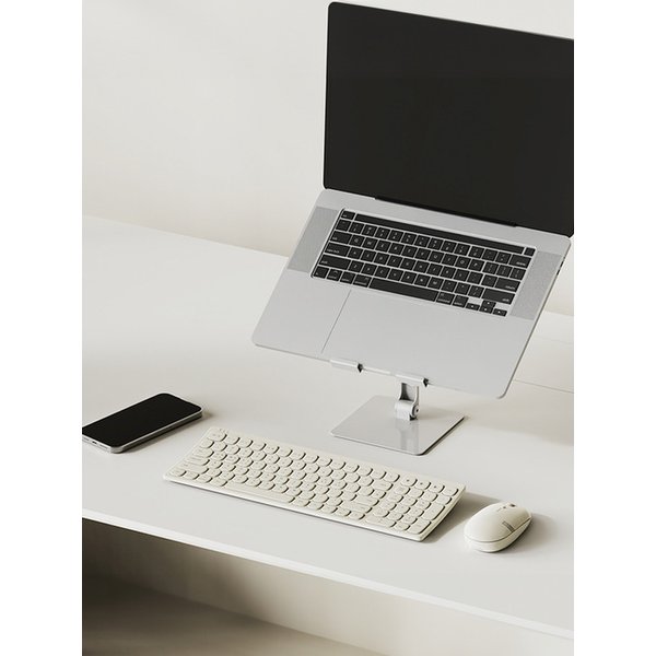 커브드 충전식 무소음 인체공학 아이패드 노트북 무선 블루투스 키보드 B604