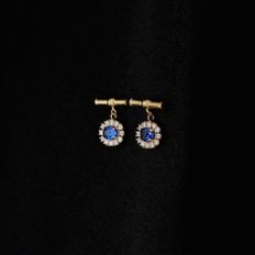 Blue flower earring 1 (2024fw36)