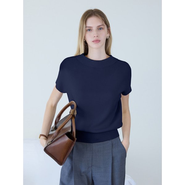 Collar Two-way Knit_Dark Navy