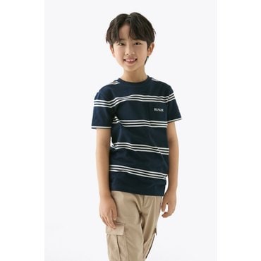 타미힐피거키즈 25년 S/S      T42F1KKO610BT1      스트레치 스트라이프 티셔츠