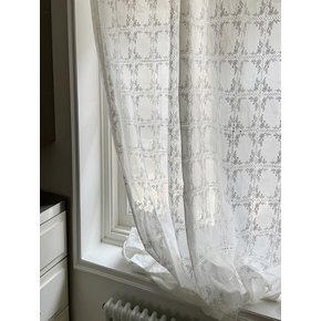 모닝 가든 레이스 자수 커튼