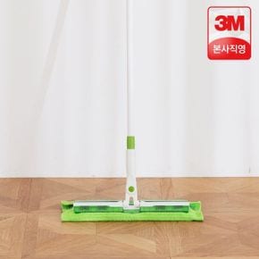 3M 밀대 클립형 막대걸레+극세사 리필 패드 2매 세트 물걸레밀대 청소