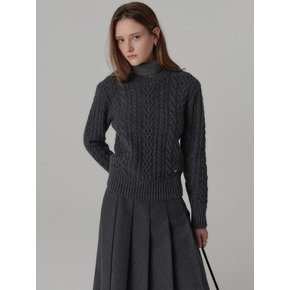 지니 캐시미어 케이블 니트 / JINY CASHMERE CABLE KNIT_3colors
