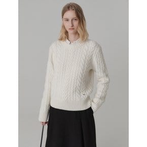 지니 캐시미어 케이블 니트 / JINY CASHMERE CABLE KNIT_3colors