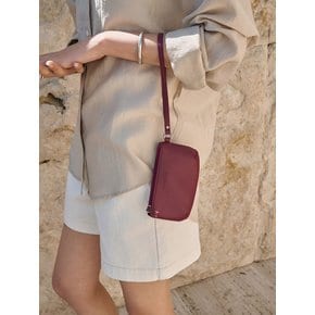 SIAC3124 Loop Leather Mini Pouch_Wine