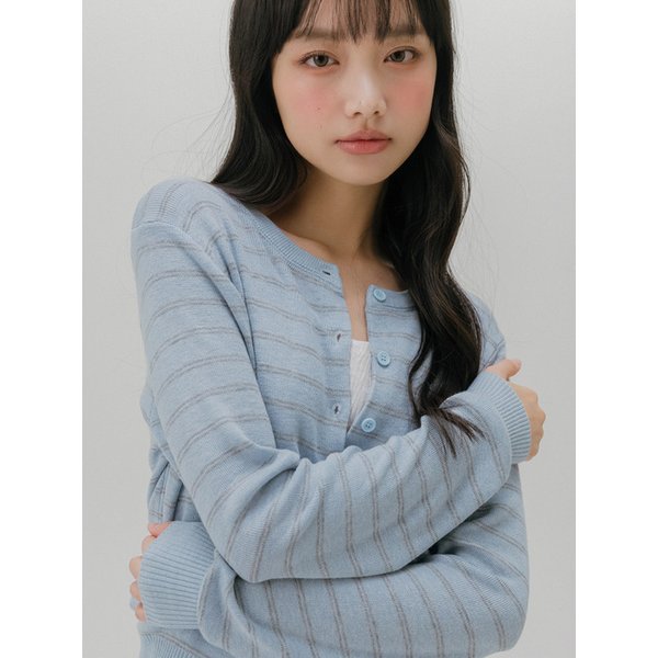 소프트 스트라이프 가디건 (2color)