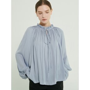 Gemma Shirring Blouse [Blue]