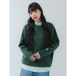 소프트 울 라운드 니트 BK8937_그린