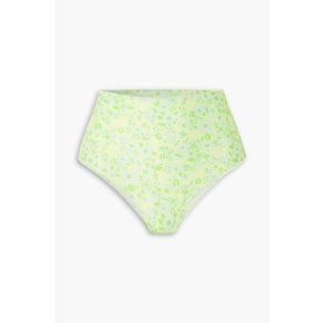 Isle floral-print stretch-ECONYL® bikini briefs 옐로우 1647597347794397