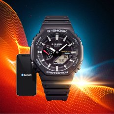 [지샥 정품] G-SHOCK 지얄오크 블루투스 터프솔라 GA-B2100-1A 전자 군인시계