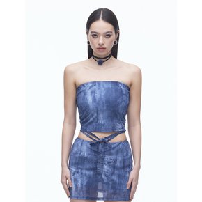 Denim Mesh Top (BL)