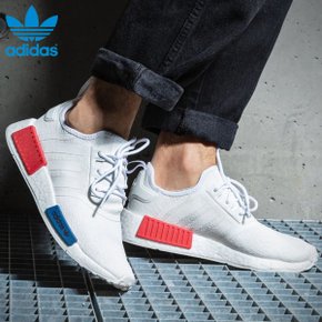 NMD R1 화이트 GZ7925 남성 여성 커플 발 편한 흰색 헬스 여름 신발 가벼운 운동화