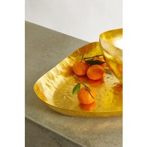 Bash Hammered-brass Tray 골드 13452677152785325