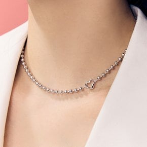 실버 볼 목걸이 디어하트 RA25C10J