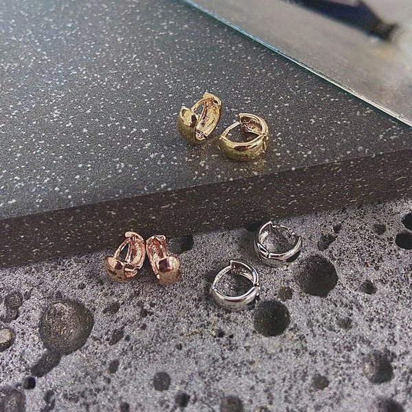 14K 누베르 원터치 귀걸이 A00467