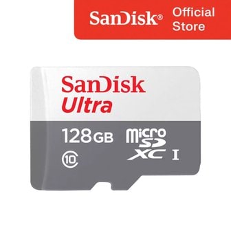 샌디스크 마이크로 SD카드 QUNR 128GB 128기가 Class10 Micro SDXC 핸드폰 카메라 외장 메모리 무료배송