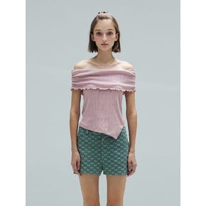 LIDIA OFF SHOULDER T - PINK