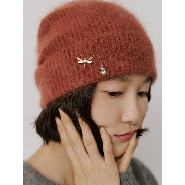 오팔 풍뎅이 브로치