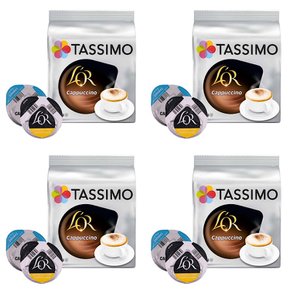 타시모 로르 카푸치노 파드 캡슐 커피 Tassimo LOR Cappuccino 16개입 4개