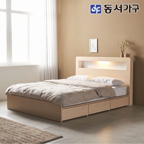 소프 렌츠 LED 3서랍수납형 Q 침대프레임 DDM276