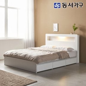 소프 렌츠 LED 3서랍수납형 Q 침대프레임 DDM276