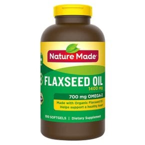 (해외) 네이처메이드 플랙시드 오일 아마씨유 1400mg 300정