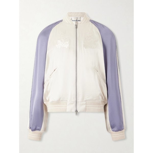 오스콜 드래곤 자수 새틴 봄버 재킷 46376663162969955