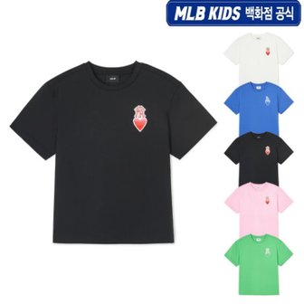 MLB키즈 24SS 하트 로고 티셔츠 (5color) 7ATSH0243