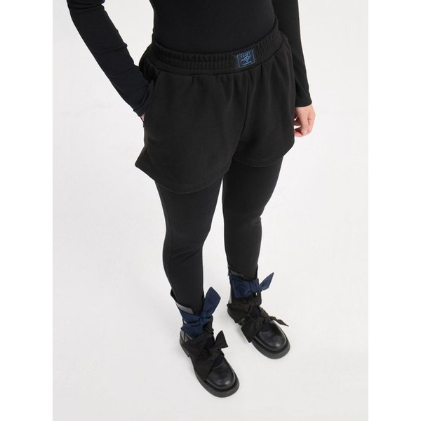 Leggings Attach Banding Jersey Pants (black) LFPNS26120BKX