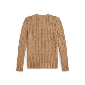 폴로 키즈 남아 8-18세 케이블 니트 코튼 V넥 카디건(CWPOSWEY6820650260)